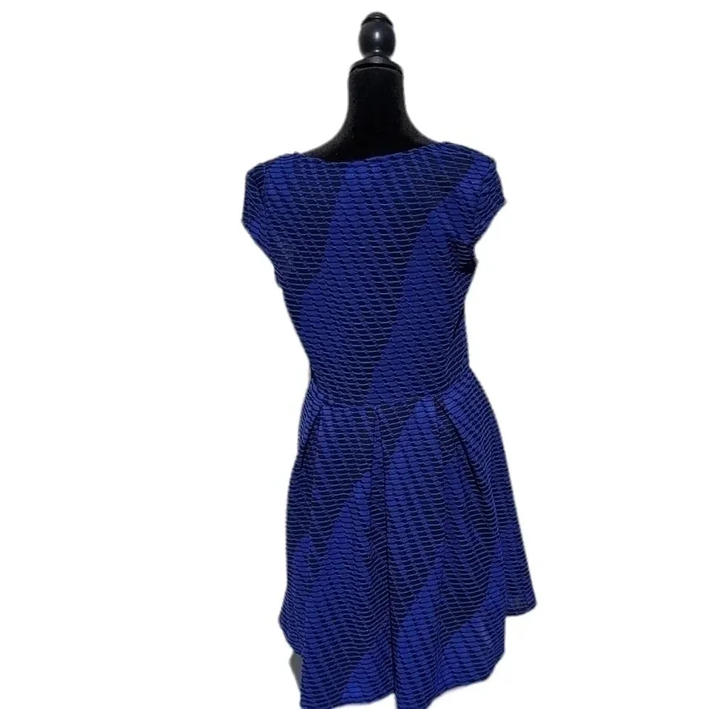 Iz Byer Blue & Black Mini Dress Medium - Picture 15 of 15